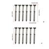 12pack Anti Rusts Guitar Bridge Screw Stainless Steel Guitar String Lock Screws for Quick Installation