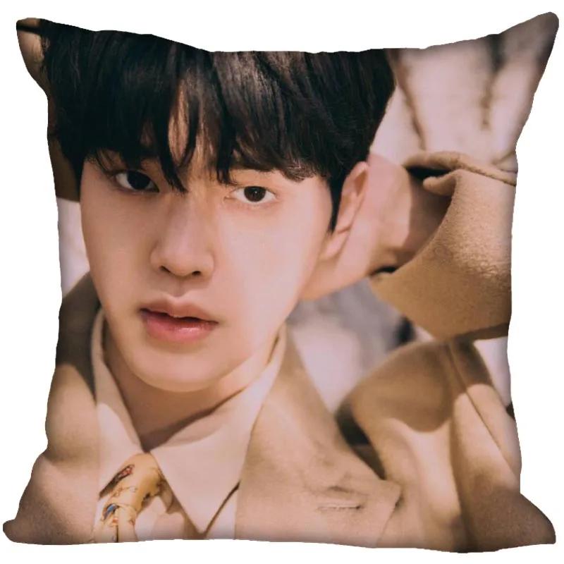 Song Kang Pillowcase Bedroom Home Decorative Gift Pillow Cover Square Zipper Pillow Cases Satin Soft Fabric 0209
