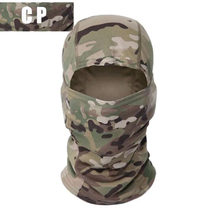 Camouflage Balaclava Hat Cycling Full Face Mask Outdoor Sports Hunting Hiking Ski Mask Motorcycle Helmet Inner Quick Drying Hat