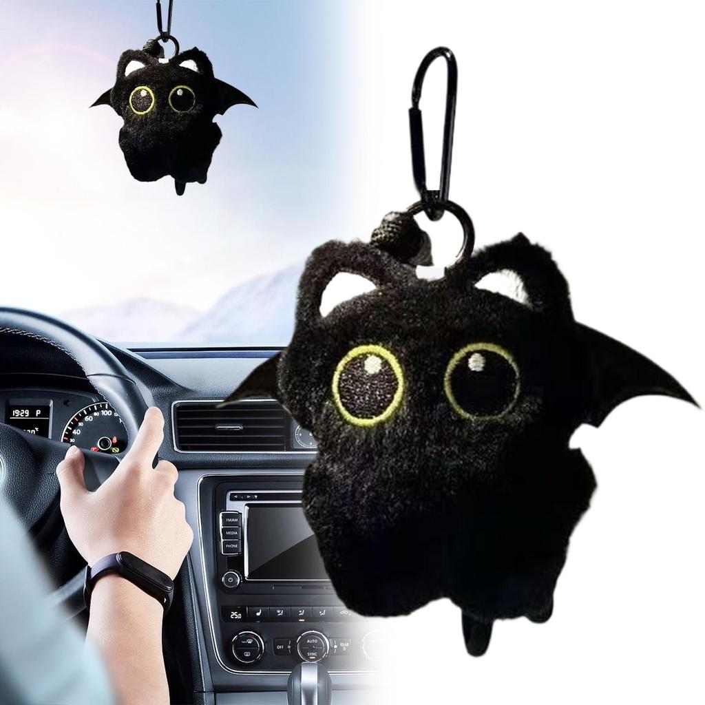 Cute Cat Plush Keychain Black Cat Cute Animal Plush Pendant Kawaii Black Cat Keychain Jewelry Cute Cat Lover Gift for Christmas