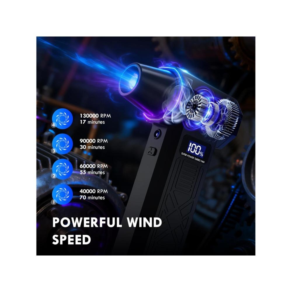 Multi-functional electric dust collector, LED display screen, 4 speed settings