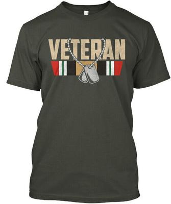 Oif Iraq Veteran - Tee T-Shirt Made In the USA Size S To 5XL