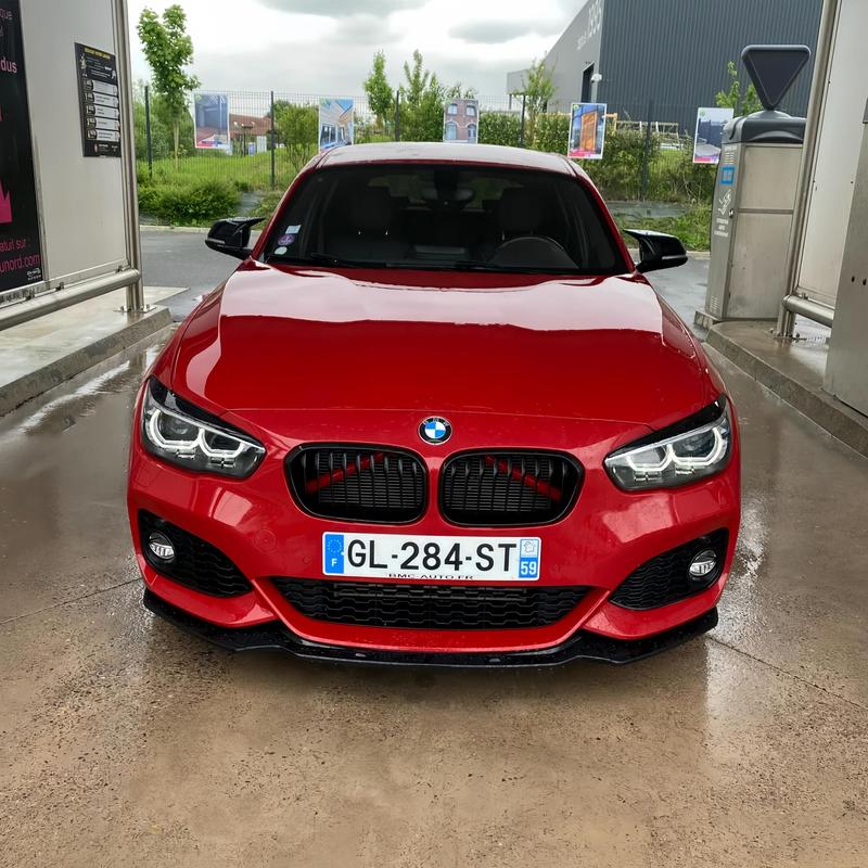 2Pcs Car Front Headlight Eyebrow Eyelid Cover For BMW 1 Series F20 F21 118i 120i 2015 2016 2017 2018  Glossy Black Stickers