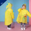 Children's Raincoat for Boys and Girls with Backpack Space, Double Placket, Large Brim, Rainproof, Outdoor Use, Student-Specific Rain Poncho for