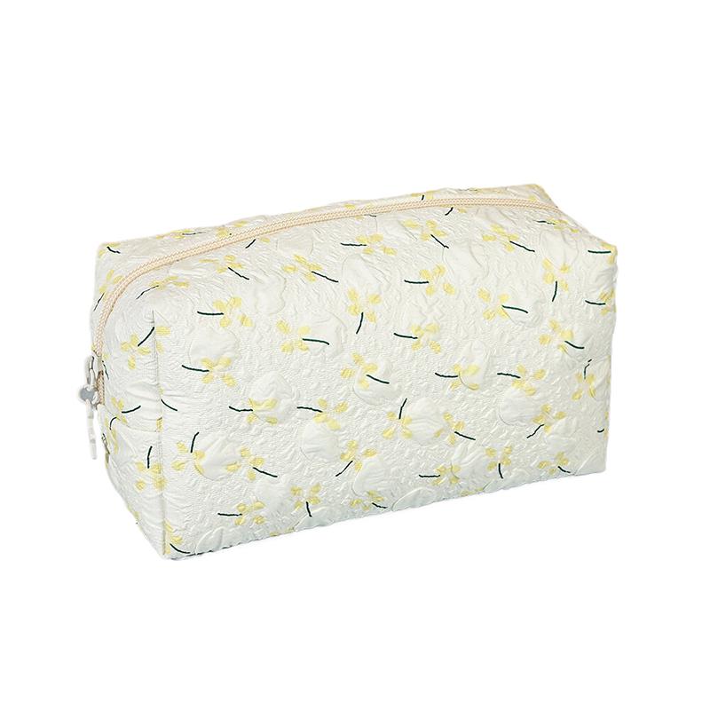Floral Makeup Bag Cosmetic Organizer Bag Zipper Closure Cosmetic Holder Bag Multifunctional Travel Mountaineering Bag Gifts