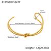 Stainless Steel Bamboo Joint Openable Bracelet - Unique European & American Design, High-Quality Texture