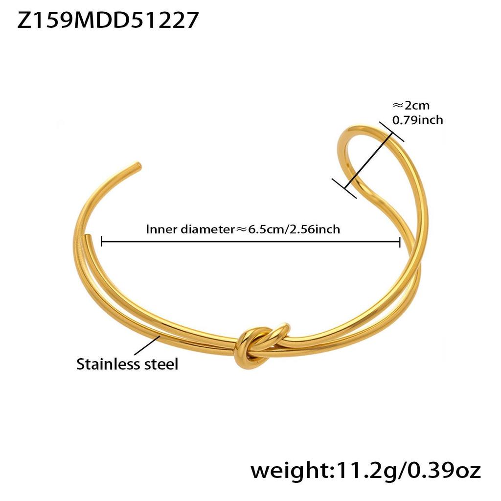 Stainless Steel Bamboo Joint Openable Bracelet - Unique European & American Design, High-Quality Texture
