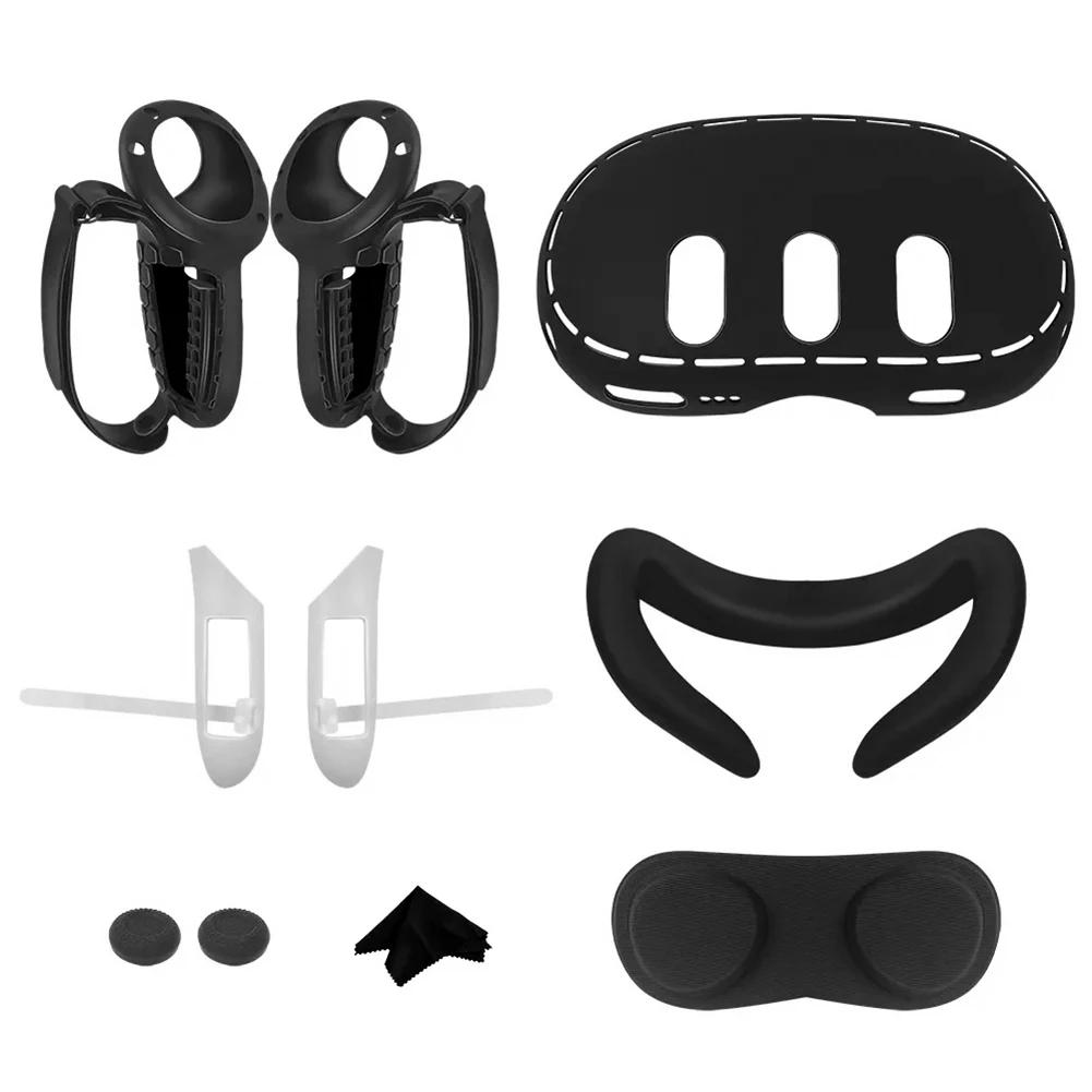 Silicone Protective Cover For Meta Quest 3 Replacement Nose Pad Mask Case VR Glasses Grip Housing For Meta Quest 3 Accessories