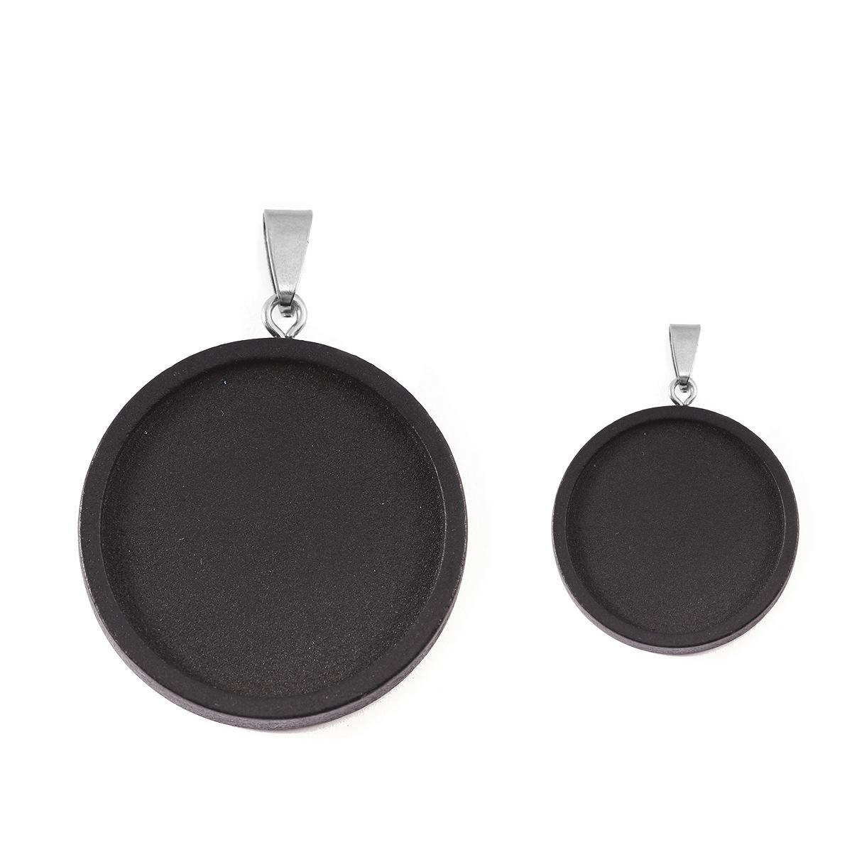 

Камень Времени Деревянный Поднос Ожерелье Подвеска Аксессуары - DIY Ювелирные Изделия Круглый Поднос 25mm