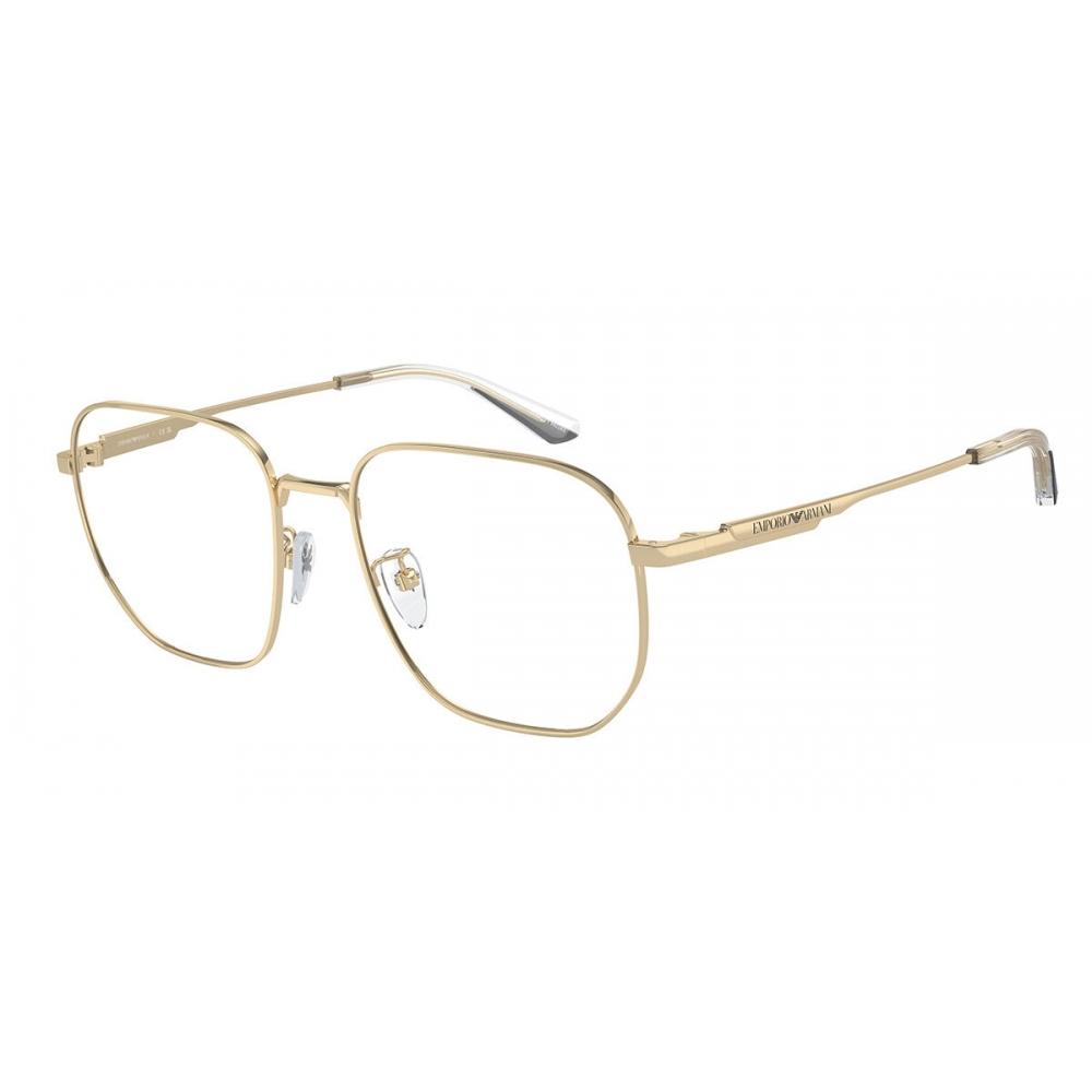

Emporio Armani Ea1159d Asian Fit 3013 Men Eyeglasses Polished Pale Gold/54