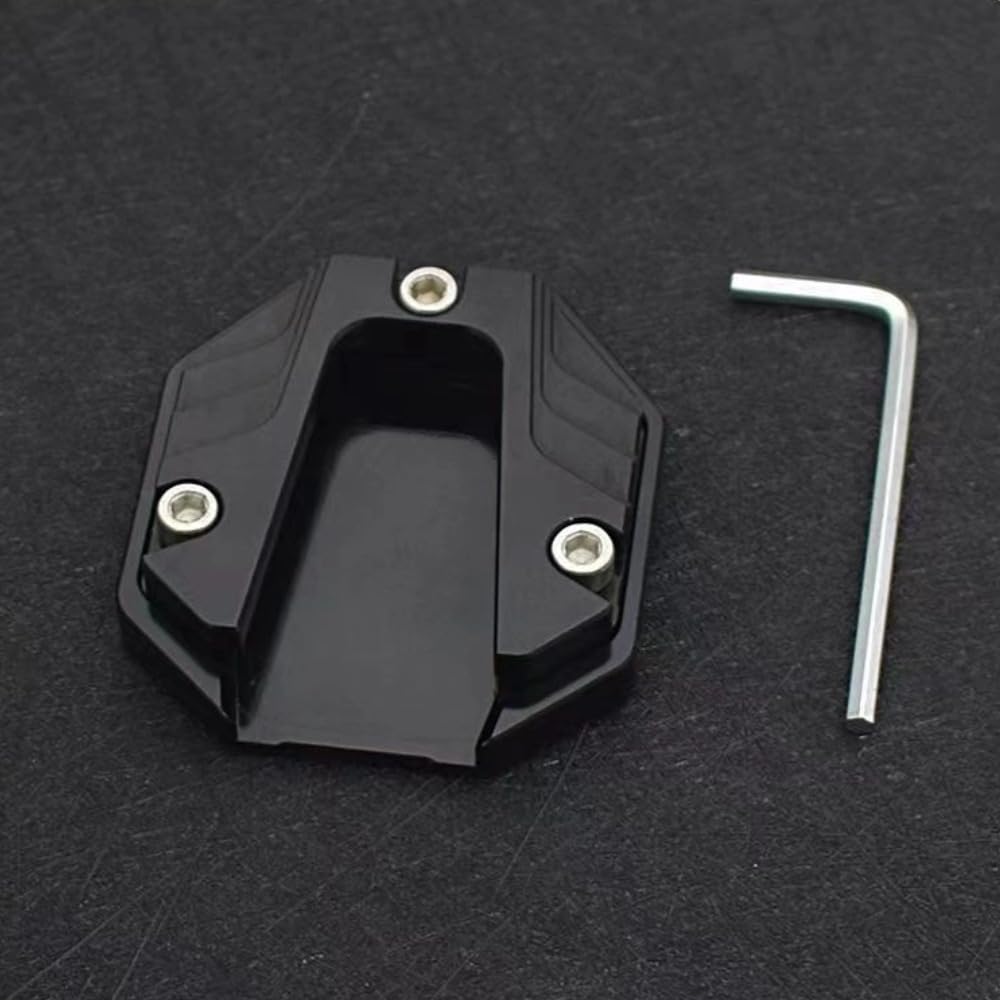 Itisyou Side Stand Plate, Bike Stand, Plate, Bike Side Stand, Plate, Universal (Black)