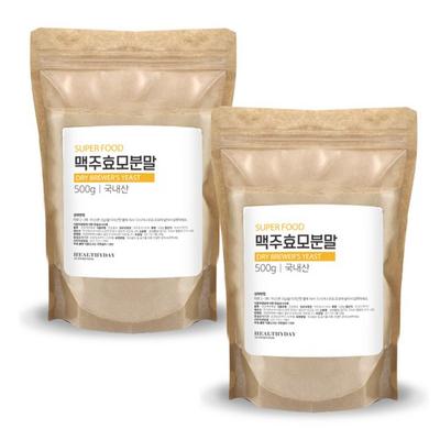 Domestic Superfood Beer Yeast Powder, 500g, 2 units,Korean Health Food