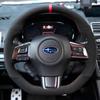 For Subaru WRX STI Levorg 2015- DIY Non-slip Super-fine Car Steering Wheel Cover Red Mark Soft Suede Interior