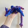 3D Printed Dragon Rotatable Articulated Dragon Crafts Statue Creative Kid Interaction Toys Dragon Ornaments Sculpture