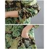 DIMANAF 2025 Women Plus Size Spring Long Dress Loose O-Neck Long Sleeve Basic Vintage Casual Maxi Floral Oversize