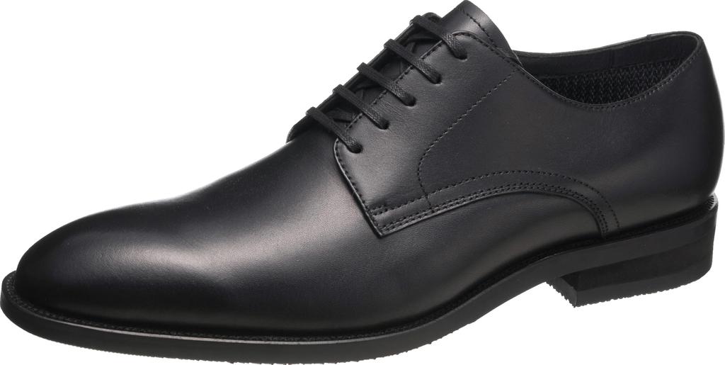 Tsukinkaisoku Men's Waterproof Gore-Tex Plain Toe Business Shoes TK7715, Black, Size 25.0 cm, 3E