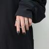 Punk Cool HipHop Chain Tassel Rings for Women Multi-layer Adjustable Open Finger Rings Set Party Gift Jewelry 1