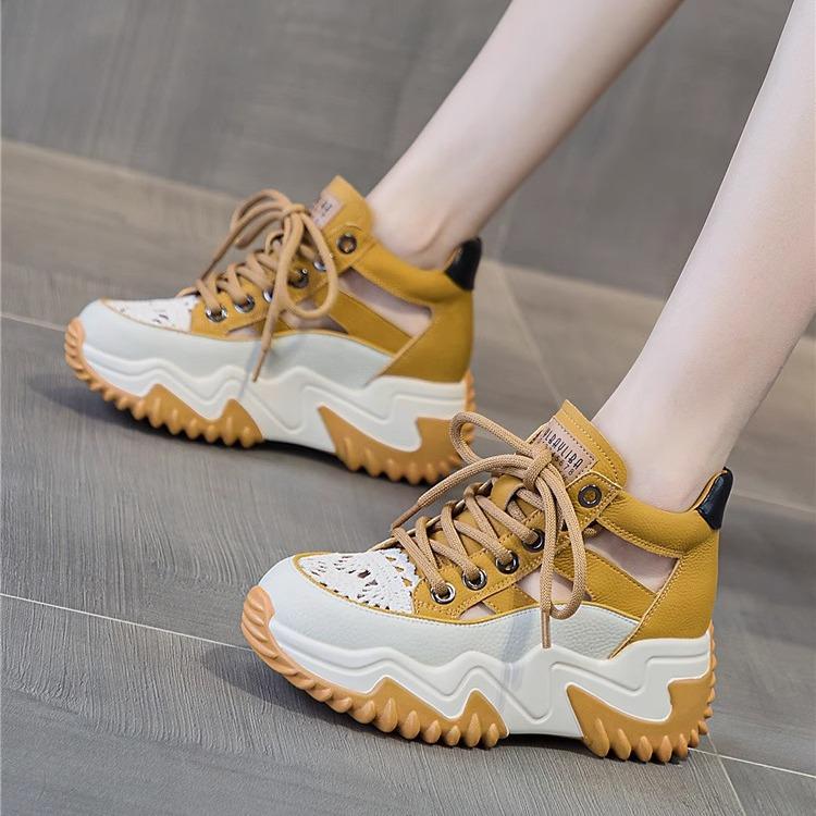 Women's 2024 Spring/Summer Thick-Soled Breathable Sandals & Slippers, Height-Boosting, Versatile Design
