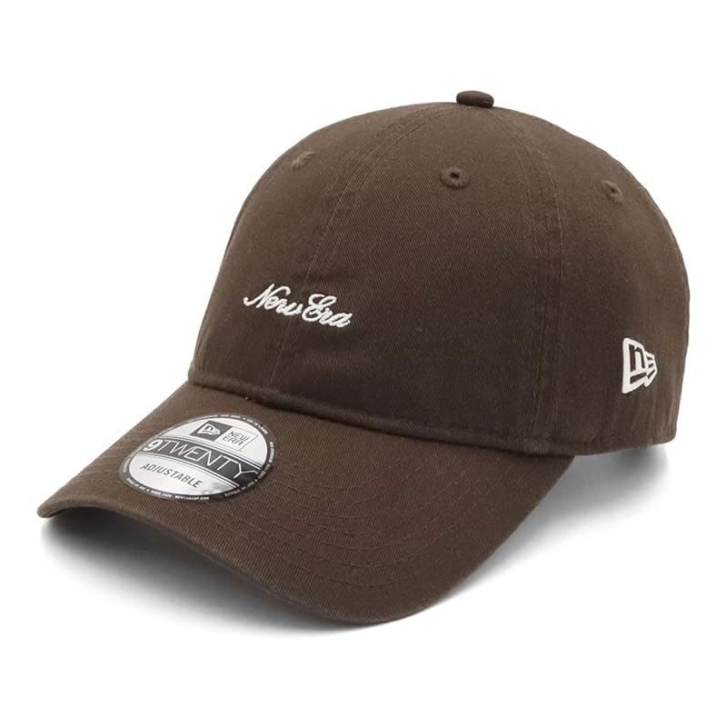 

[New Era] 9TWENTY low cap script logo walnut M/L 920 WASHED MNLOGO WLT WHI 25J