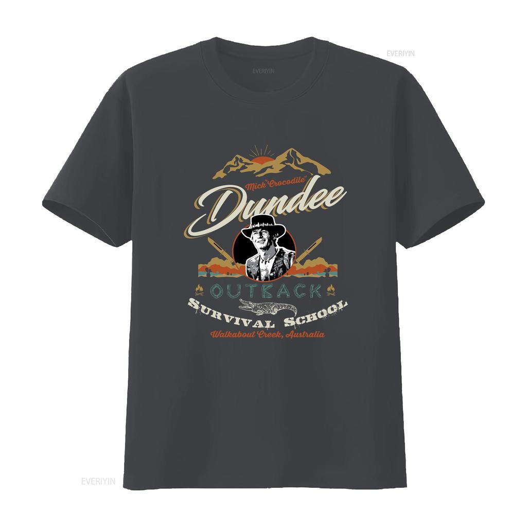 Crocodile dundee film movie horror sci fi regalo compleanno cinema retro s s T Shirt vintage Lavato Morbido grafico moda Unisex