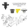 38pcs Car Retainer Clip Fender Clip Bumper Retainer Clip Replacement OEM #76882-JG10A 01553-09321 Car