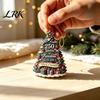 USA 250th Anniversary Commemorative Gifts Christmas Tree Pendant, Acrylic Memorial Hanging Ornament for American Patriotic Retro Flag Pendants