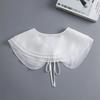 Perfect Match Soft Yarn Lace Small Shawl Fake Collar Women'S Summer White Thin Shirt Detachable False Collars Girls Dress Neck Decorative