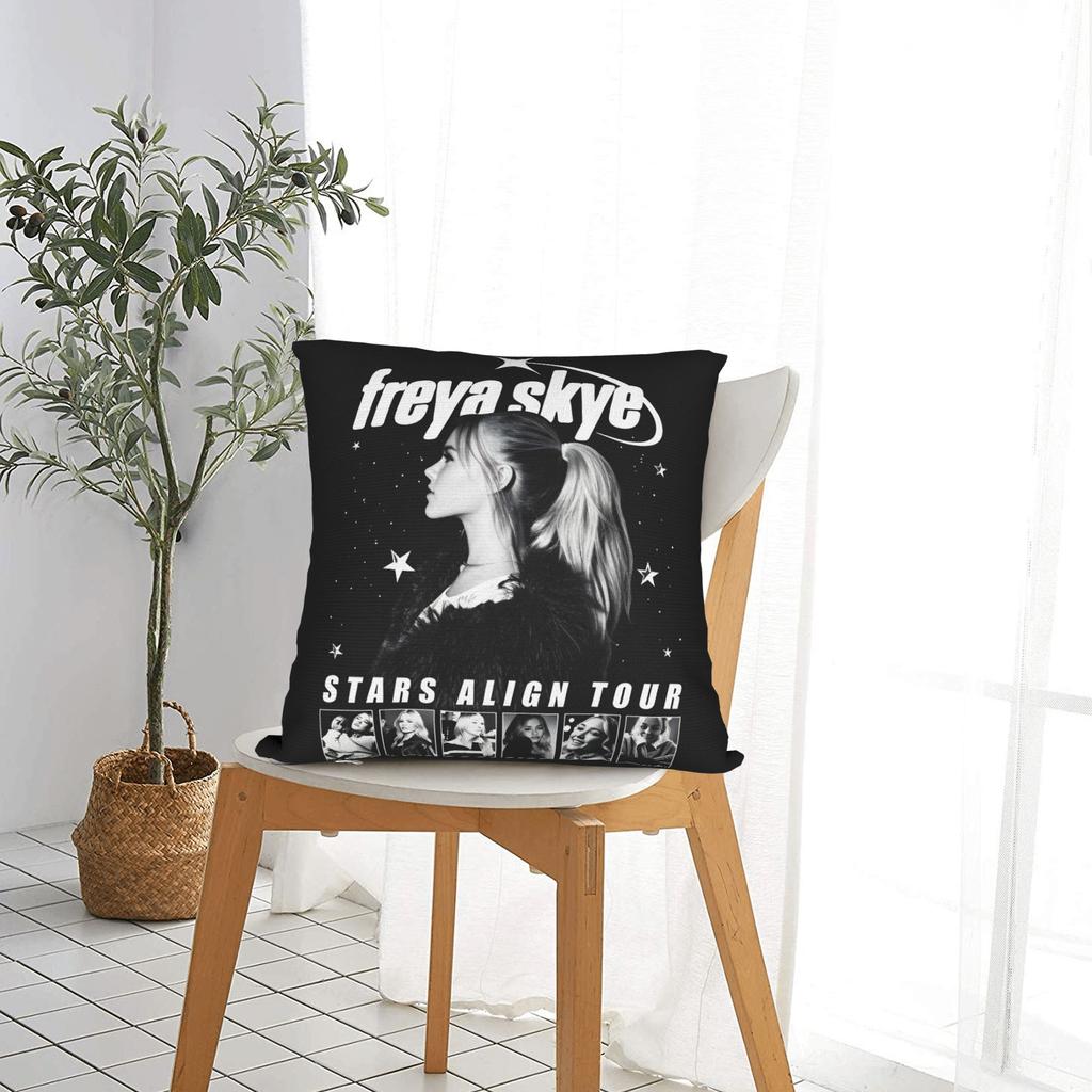 S-Freyas Skye Uk Singer Stars Align Concert Pillow Case Soft Pillow Cover Fashion Pillowcases For Sofa Bedroom Home Decor