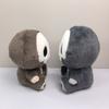 Plush Skull Doll Halloween Decoration Soft Stuffed Toy Skeleton Figure Sitting Pose Indoor Outdoor Display Collectible