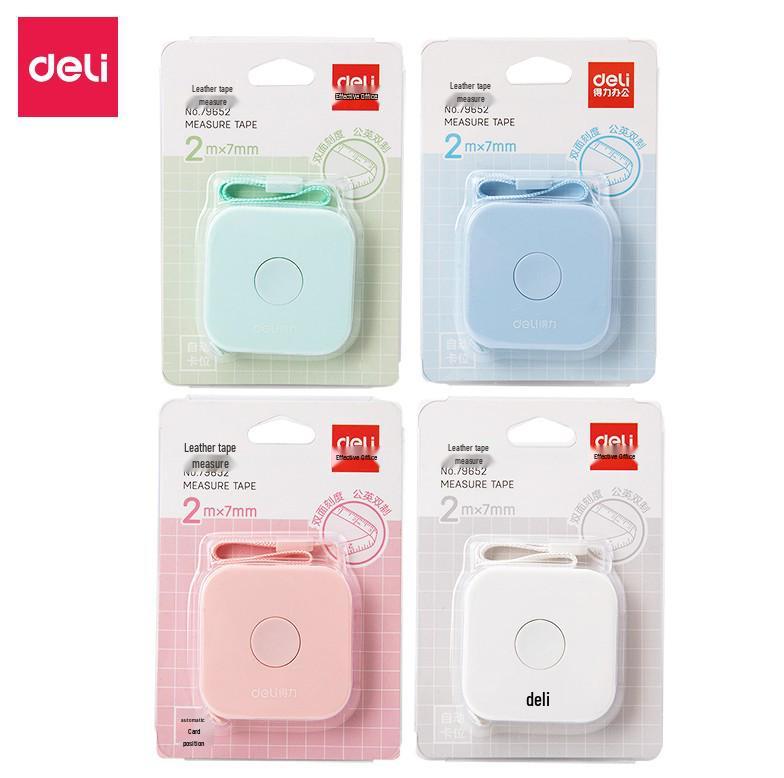 Deli 79652 Leather 2m Soft Dual-Sided Measuring Tape 2m