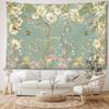 Spring Birds and Flowers Tapestry  Bright Floral Wall Hanging for Living Room, Bedroom Decor | Durable Polyester for Easy Care