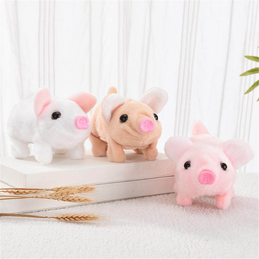 Stuffed Animal Oinking Walking Pig Nose Twitching Electric Plush Toy Great Gifts for Toddlers Boys Girls Kids