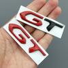 HRUC6 3D Metal Car Sticker GT Logo Emblem Trunk Badge Decals For Peugeot 308 408 508 307 205 206 208 3008 5008 4008 2008 Accessories