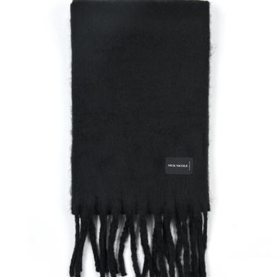 NICK&NICOLE PREMIUM BOLD SOFT MUFFLER_BLACK