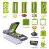 16Pcs Vegetable Cutter Multifunctional Slicer Fruit Potato Peeler Carrot Grater Kitchen Accessories Basket Vegetable Slicer