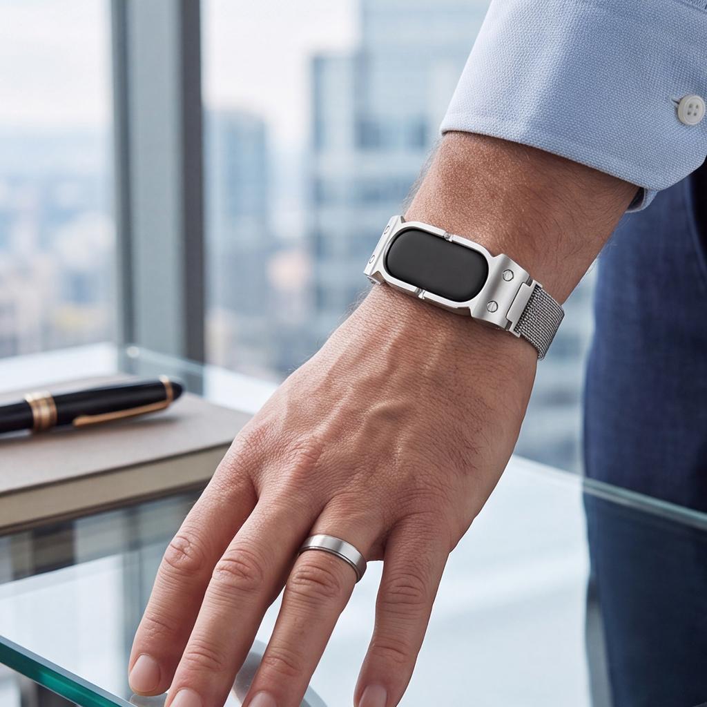 Pro hodinky Google Fitbit Air Alloy Řemínek Odolný proti opotřebení Poutka na náramky Řemínky Odolné proti potu pro obvody zápěstí 5,5-8,7 palce