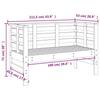 VidaXL Salon de Jardin 3 pcs, Sièges de Patio, Ensemble de Meubles, Mobilier de Terrasse Arrière-cour Extérieur, Marron miel 825145