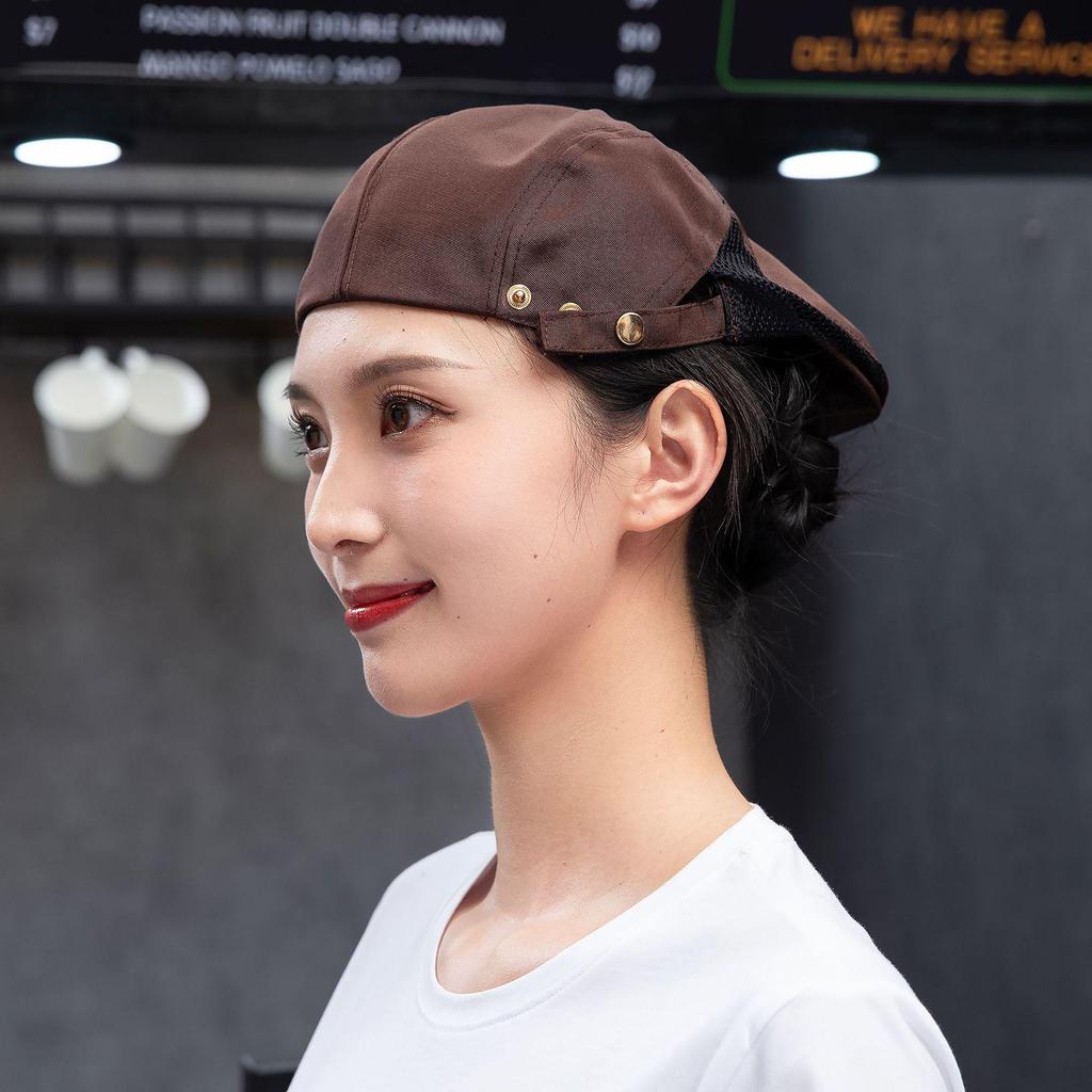 Adjustable Waiter Work Beret for Men & Women – Custom Logo Printing, Ideal for Baking & Catering