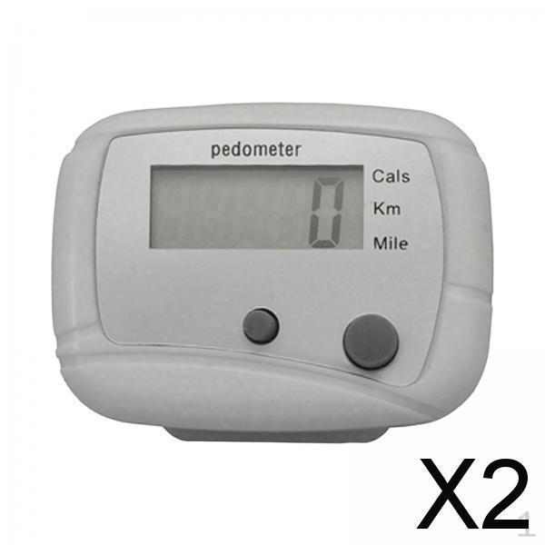

2x Шагомер для ходьбы Счетчик шагов Клипса Подсчет калорий и расстояния Ходьба Движение Портативный Шаг