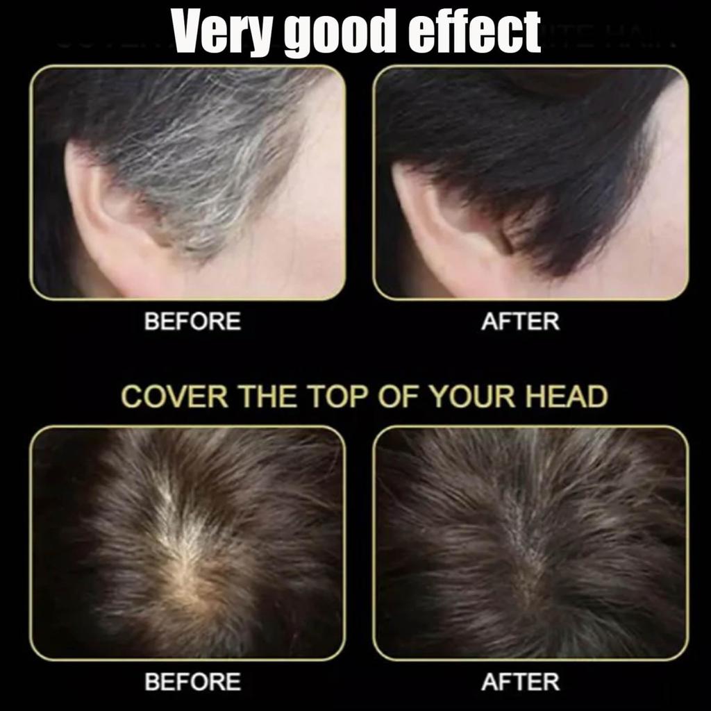 8G Hairline Cream with Mirror Brush Waterproof Sweat-proof Root Touch Up Hair Powder Men Women Instantly Thin Hair Eyebrow Beard Line