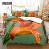 Yellow Flowers  Queen Size Bed Ensemble Comforter Cover Sets Bedding Digital Printing Bed Linen King Size Size Comforter Cover Kit Bed Ensemble