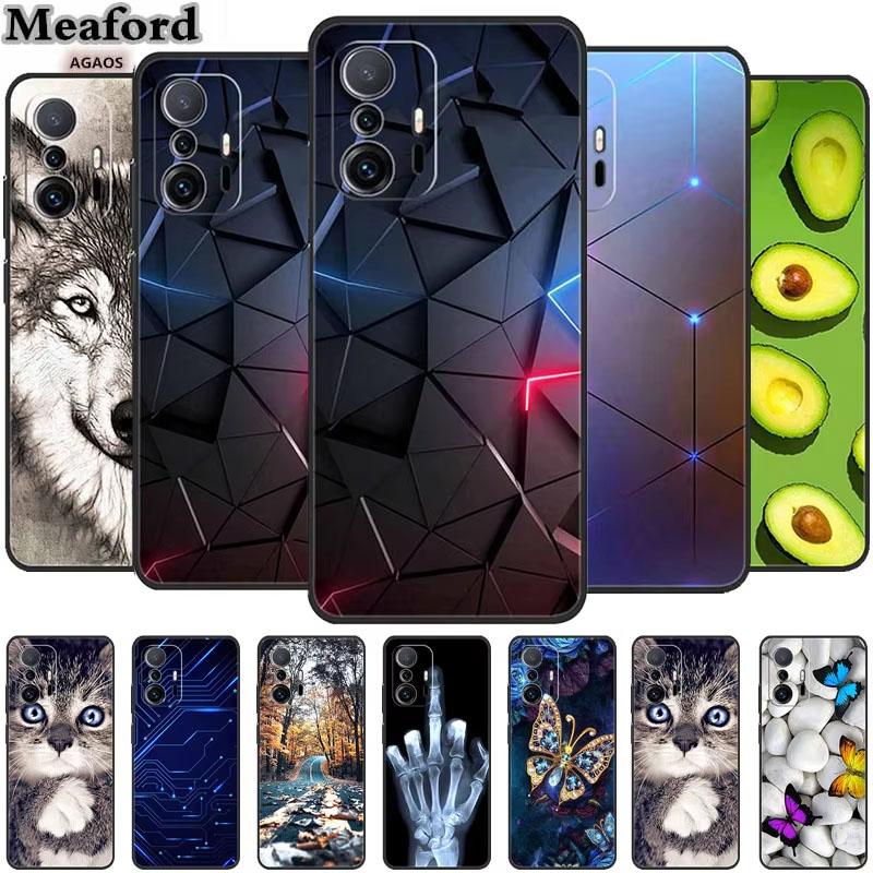 For Xiaomi 11T Pro Case Animals Protective Soft Silicone Cover Phone Cases for Xiaomi Mi 11T Pro 5G Shockproof Mi11T Wolf Coque