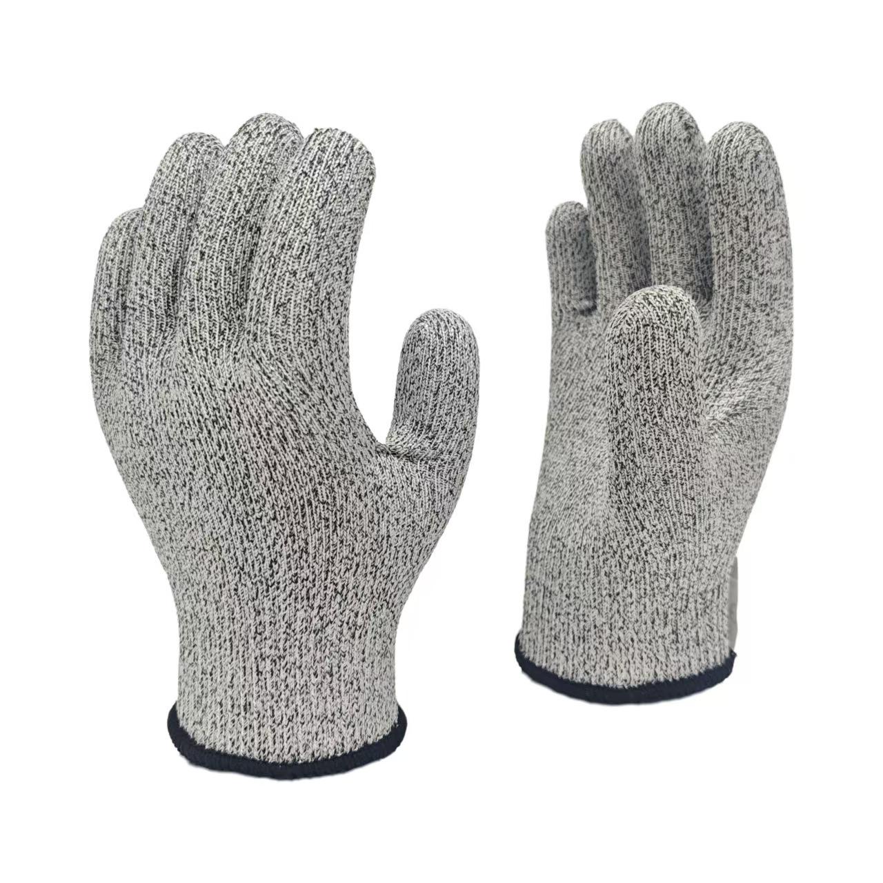 

Level 5 Cut-Resistant HPPE Anti-Slip Gloves for Slaughtering, Fish Cutting, Gardening & Construction Small
