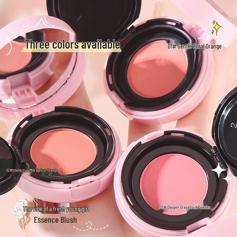 Mingxi Zhi Cushion Blusher: Natural, Youthful, Long-Lasting, Low-Saturation Rouge Cream for Women.