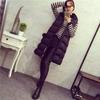 Autumn Winter Women Long Parkas Vest Warm Black Zipper Hooded Down Coat Parka Ladies Sleeveless Waistcoat Jacket Outwear
