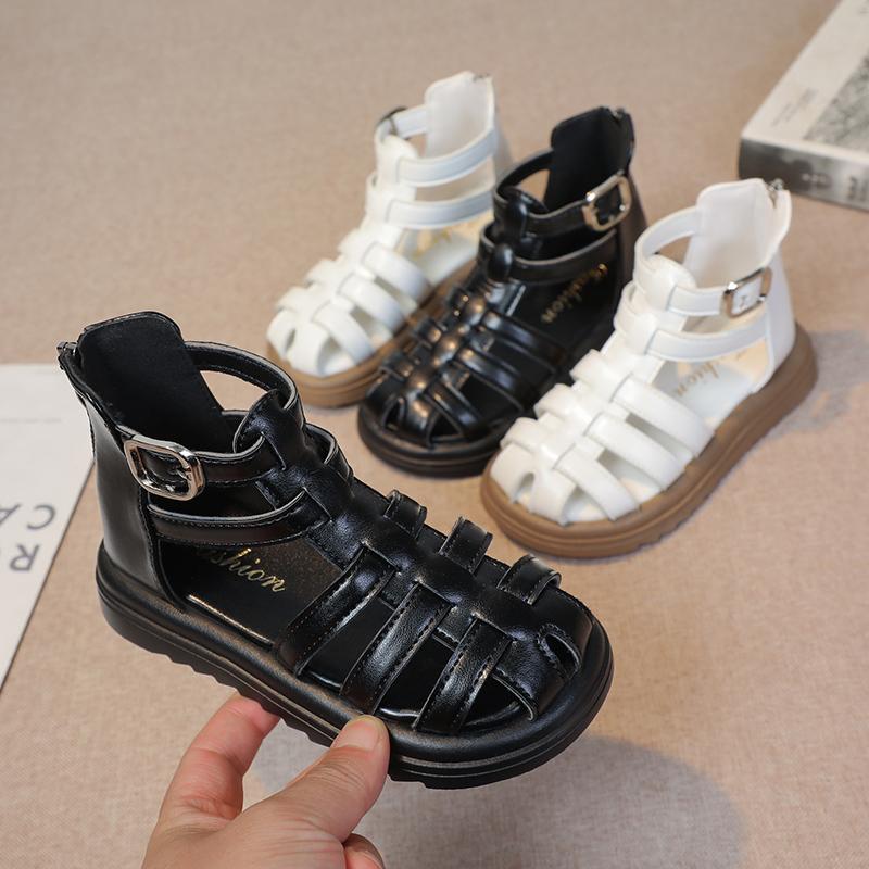 Children Summer Sandals Thick Bottom Kids Causal Gladiator Sandals Fashion Girls Hollow-out Beach Shoes Anti-Slippery All Match