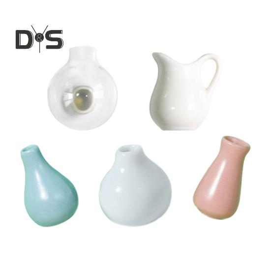 

5 шт. Мини стеклянная ваза магнит на холодильник домашний офис кухонный шкафчик холодильник 3D ваза для цветов магнитное украшение орнамент B