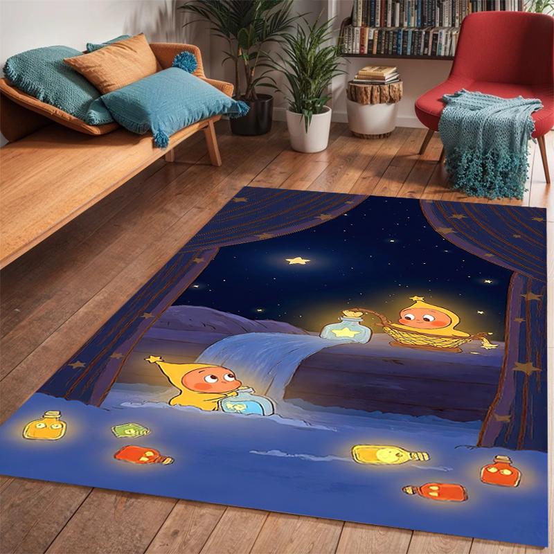 Twinkle Twinkle Starry Night Magic Carpet Home Decor Suitable For All Seasons Bathroom Mat Dormitory Decoration Christmas Gifts