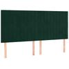 Bed Frame without Mattress Dark Green 200x200 cm Velvet