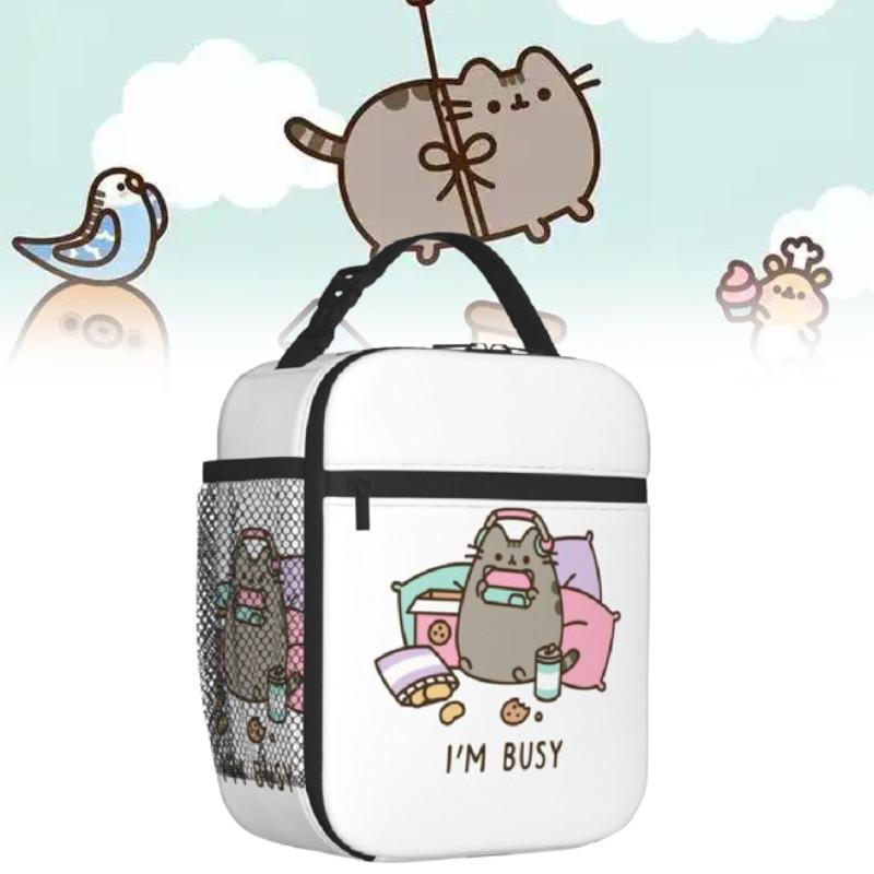Pusheen Childrens Lunch Bag With Full Print For Kids School Picnic Use